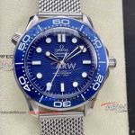 VS Factory Omega Seamaster James Bond 60th Anniversary Blue Dial Super Clone Watch